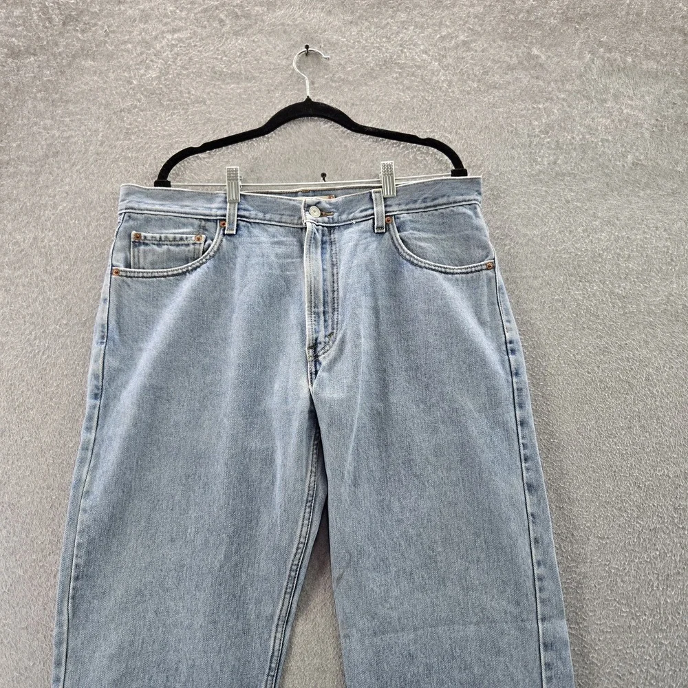 Levi's 505 Men Jeans 36X34 Light Blue Y2K‎ Denim Straight Fit 34